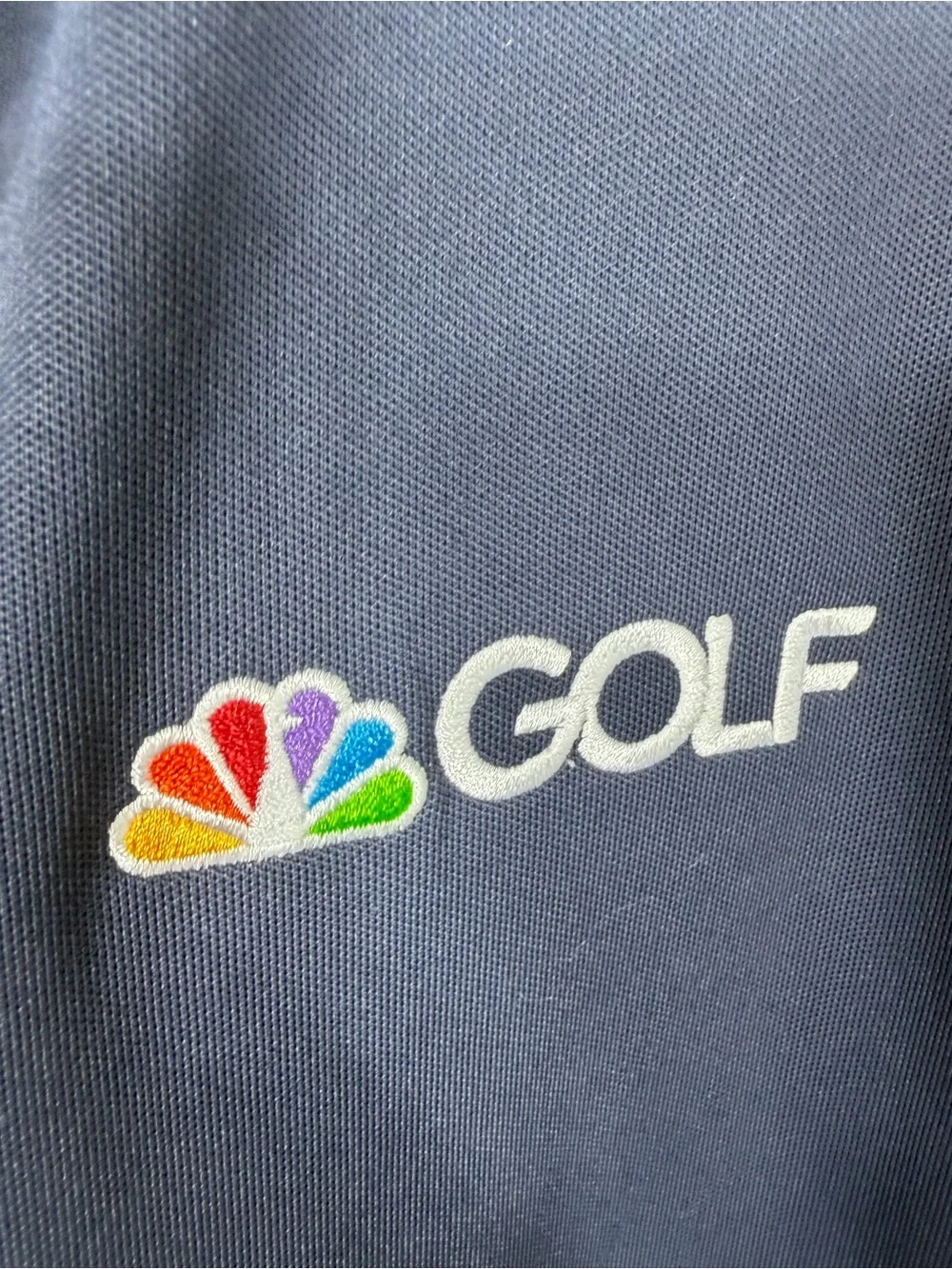 FootJoy NBC Golf Polo Shirt Men's XL Blue Tour Issue FJ Pro Dry Performance